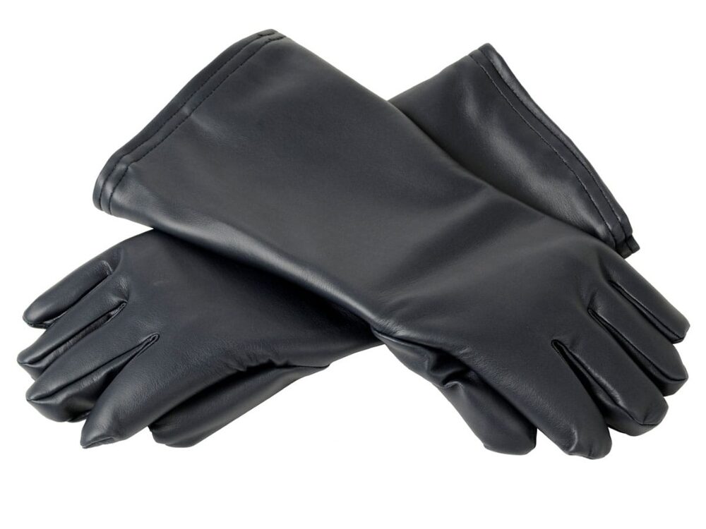 Lead-lined heavy radiation protection gloves